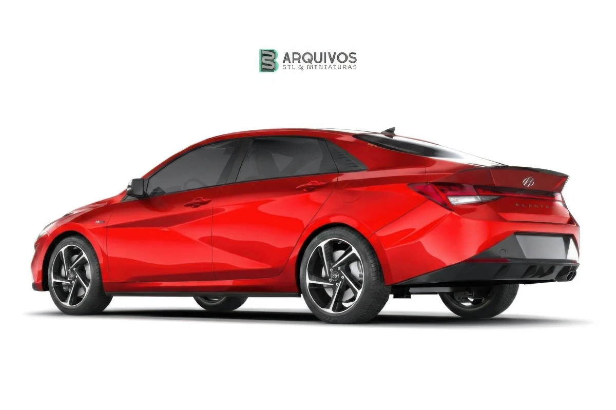 Modelo 3D STL - Hyundai Elantra N Line 2021 — foto 2
